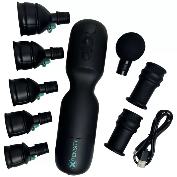 Xtensity 1 - vacuum, pulsating masturbator (black)
