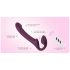 Honey Play Box Bliss - Rotating Beaded Strap-On Vibrator (Purple)