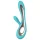 LELO Soraya 2 - Turquoise Waterproof Vibrator with Clitoral Arm