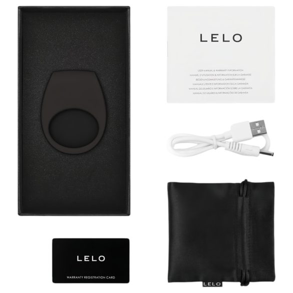 LELO Tor 3 - Rechargeable Smart Vibrating Ring (Black)