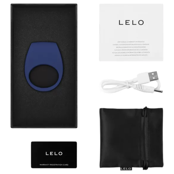 LELO Tor 3 - Rechargeable Smart Vibrating Ring (Blue)