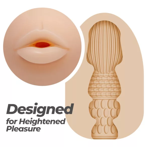 Crushious Ezy Egg Mouth - masturbator egg (flesh-coloured)