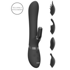   Vive Chou - 4-in-1 Clitoral Vibrator with Flexible Arm (Black)