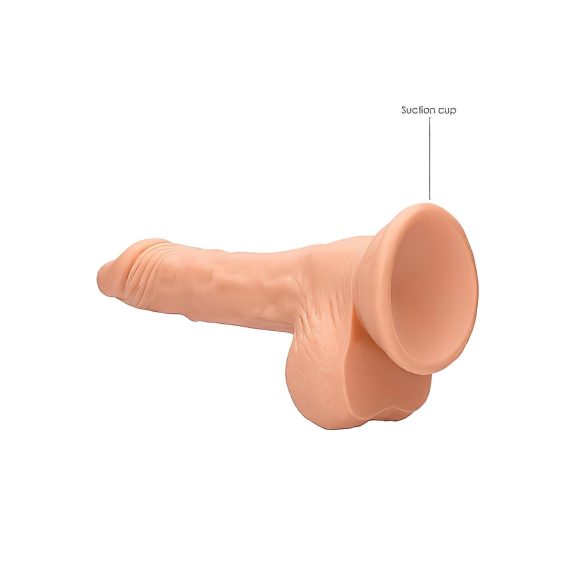 RealRock Lifelike Dildo 7" with Balls (Natural Skin Tone)