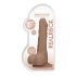 RealRock Dong 10" - Lifelike Dildo with Balls (10") - Dark Natural