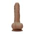 RealRock Dong 10" - Lifelike Dildo with Balls (10") - Dark Natural