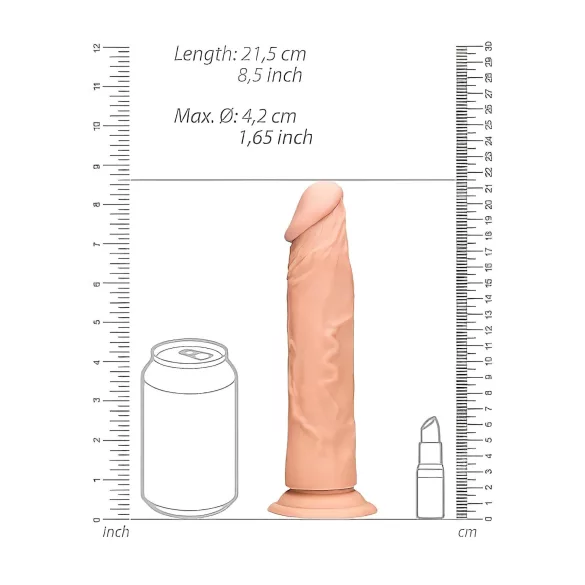 RealRock Life-Like Dildo (8") - Natural