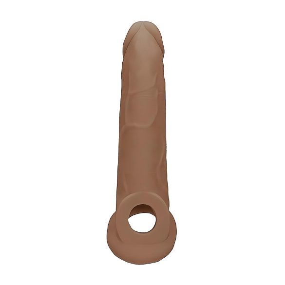 RealRock 9” Penis Sleeve - Dark Natural (21.5cm)