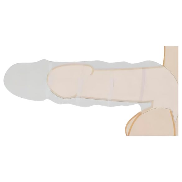 RealRock 9” Penis Sleeve - Dark Natural (21.5cm)