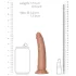 RealRock Slim - 15.5cm Realistic Dildo (Dark Natural)