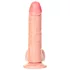 RealRock - suction cup dildo with balls - 15.5 cm (flesh-coloured)