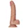 RealRock - Suction Cup Dildo with Balls - 15.5cm (Dark Natural)