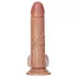 RealRock - Suction Cup Dildo with Balls - 15.5cm (Dark Natural)