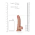 RealRock - Suction Cup Dildo with Balls - 15.5cm (Dark Natural)