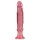 Crystal Jellies - suction‑cup anal dildo (pink)