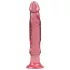 Crystal Jellies - suction‑cup anal dildo (pink)
