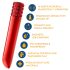 Oh My Gem - Rechargeable Lipstick Vibrator (Red)