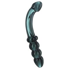 Prisms Hamsa - Dual-Ended G-Spot Glass Dildo (Green)