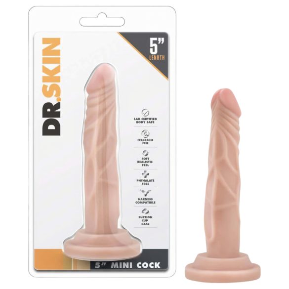 Dr. Skin 5 - Realistic Suction Cup Dildo - Natural (5.7in)