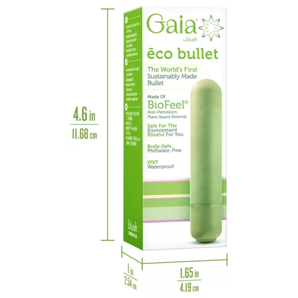 Gaia Eco M - Eco-Friendly Vibrator (Green) - Medium