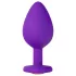 Temptasia M - Golden Heart Gem Anal Dildo (Purple) - Medium