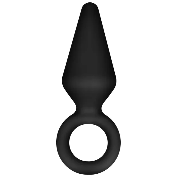Anal Adventures Platinum S - anal plug (black) - small