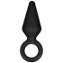 Anal Adventures Platinum S - anal plug (black) - small
