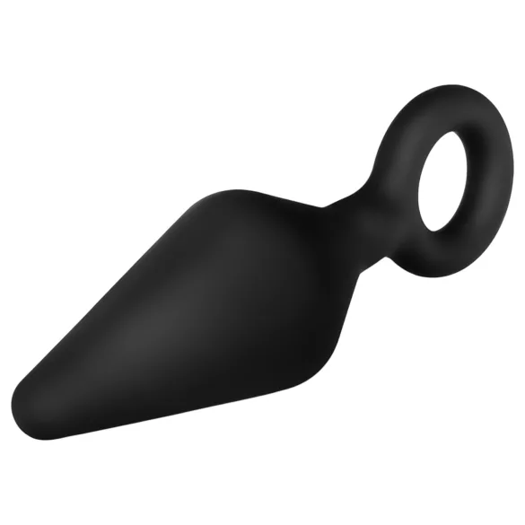 Anal Adventures Platinum S - anal plug (black) - small