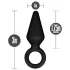Anal Adventures Platinum S - anal plug (black) - small