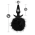 Anal Adventures Platinum - Bunny Tail Butt Plug (Black)