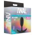 Anal Adventures Platinum M - Black Medium Anal Plug