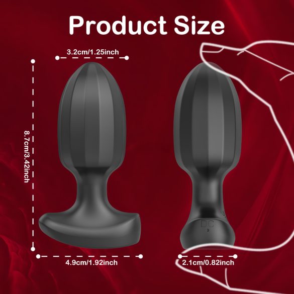 AlvUp - Smart Anal Vibrator (Black)