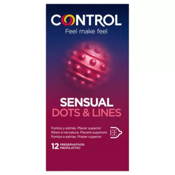Control - Ribbed & Dotted Condoms (12 pcs)