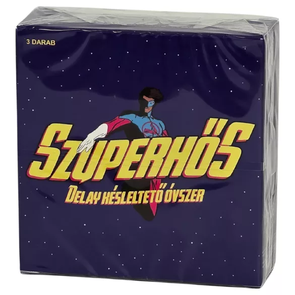Superhero - delay-effect condoms (3 pcs)