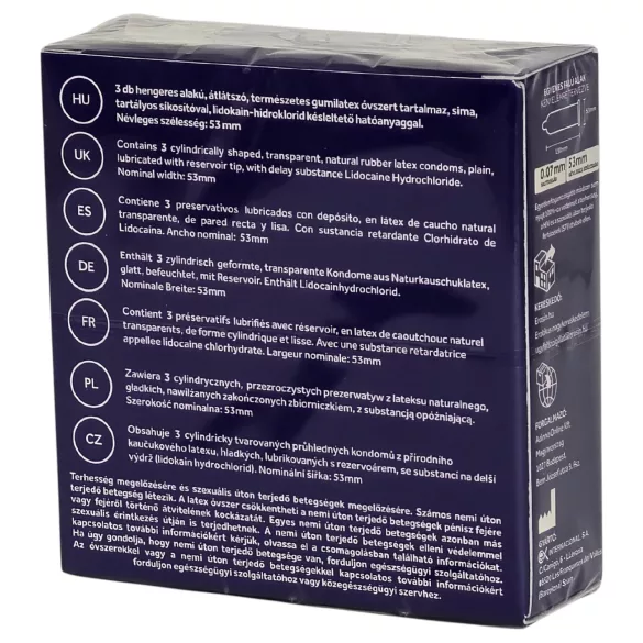 Superhero - delay-effect condoms (3 pcs)