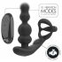Addicted Toys - Rotating Head Anal Vibrator with Cock Ring (Black)