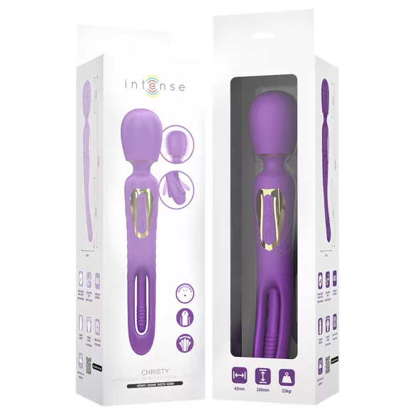 Intense Christy - Lively Tongue Massaging Vibrator (Purple)