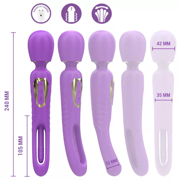 Intense Christy - Lively Tongue Massaging Vibrator (Purple)