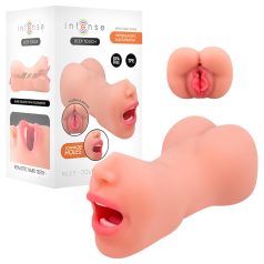   Intense Deep Touch Riley - Realistic Mouth & Vagina Masturbator (Natural)