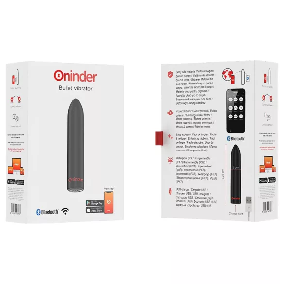 Oninder - App-controlled vibrator (black)