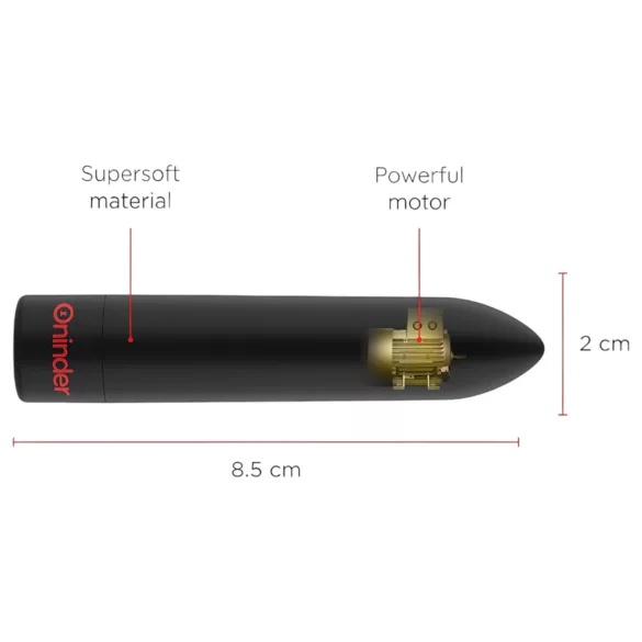 Oninder - App-controlled vibrator (black)