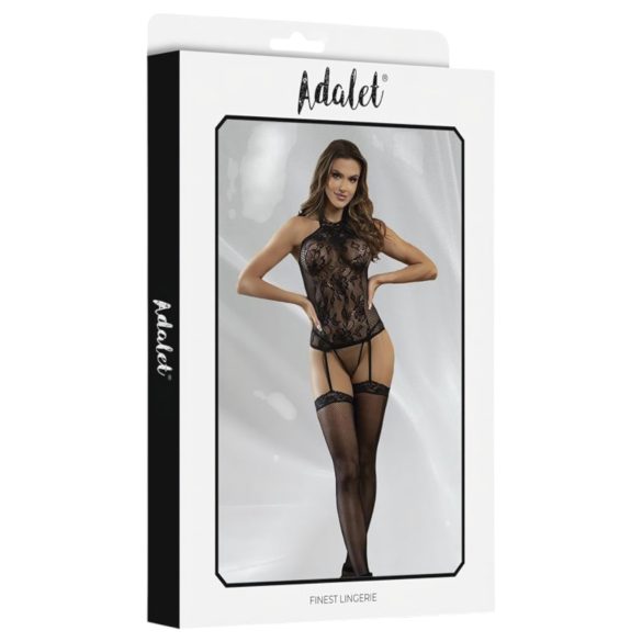 Adalet Nicole - Lace Mesh Set - Black - L/XL