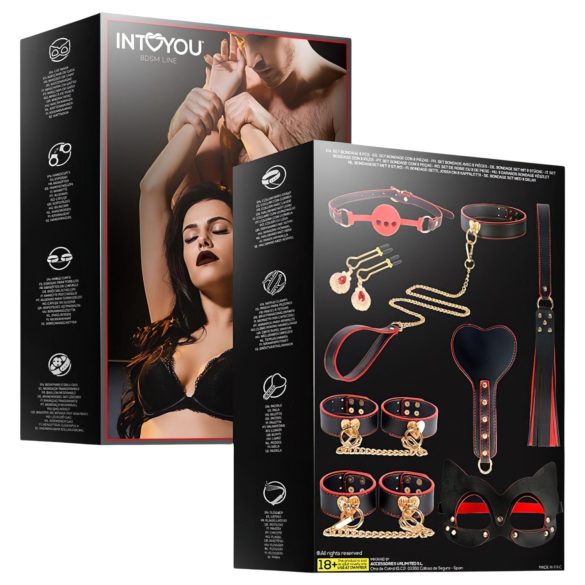 INTOYOU - Advanced BDSM Set - 8 Pieces (Black)