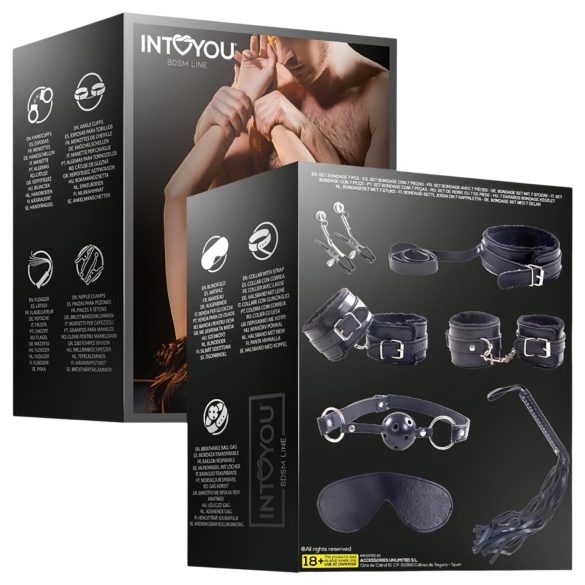 INTOYOU - Beginner BDSM Set - 7 Pieces (Black)