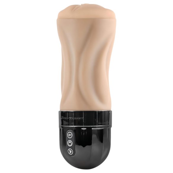 Zero Tolerance Tight Lipped - Suction Vibrating Stroker (Natural)