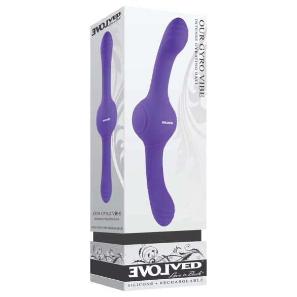 Evolved Dual Gyro Vibe - Rechargeable Vibrating Toy (Purple)