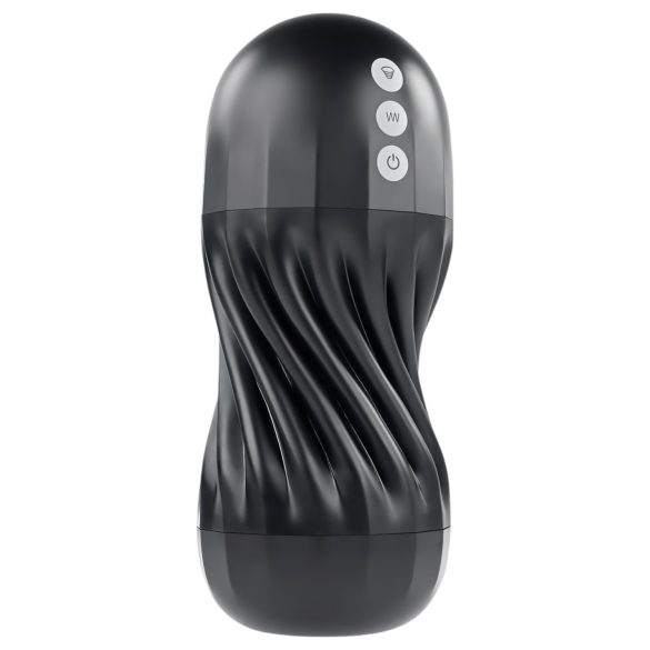 Playboy Solo Stroker - Rechargeable Suction Masturbator (Black)