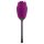 Playboy - Waterproof Rechargeable Rose Vibrator with Tongue (Purple)