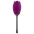 Playboy - Waterproof Rechargeable Rose Vibrator with Tongue (Purple)
