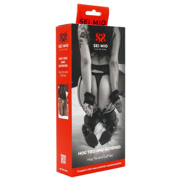 Sei Mio - Black Ankle & Wrist Cuffs